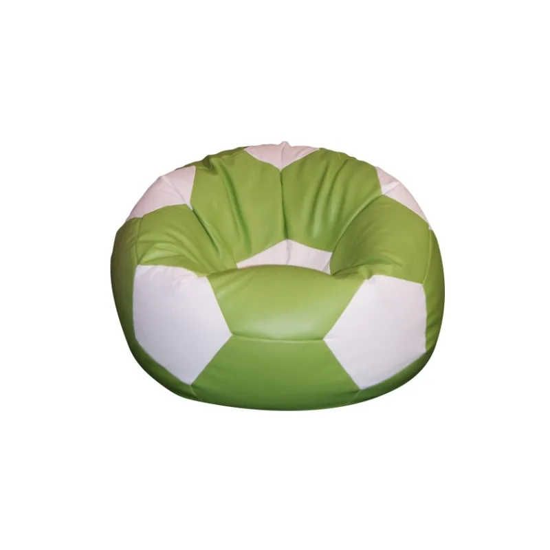 FITMANIA Sedací vak Futbalova LOPTA XL Vzor: 13 ZELENO-BÍLÁ