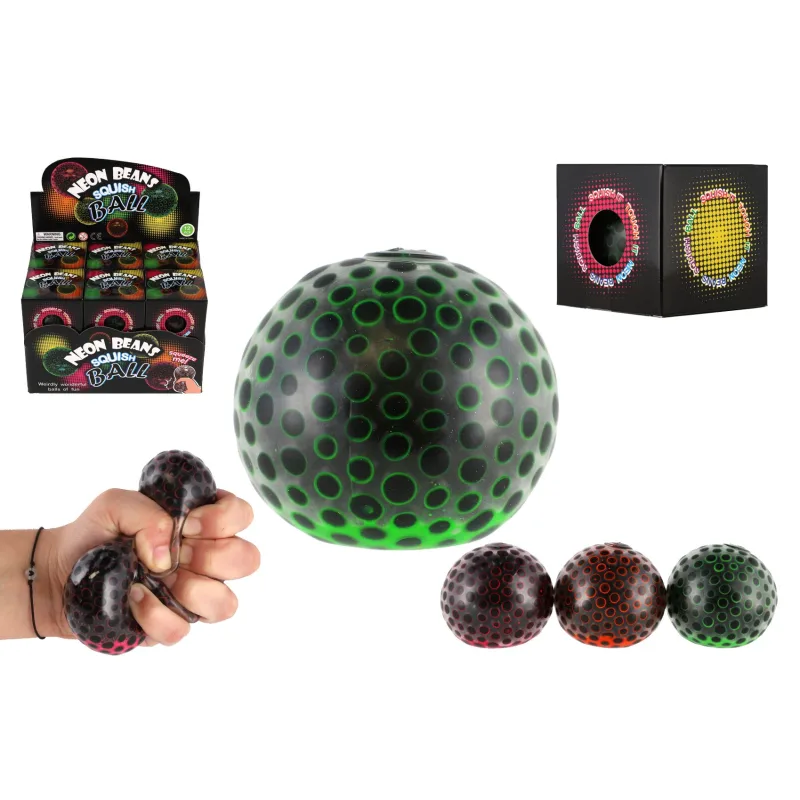 Teddies Loptička antistresová mačkacia sliz 6cm žabie vajíčka 4 farby