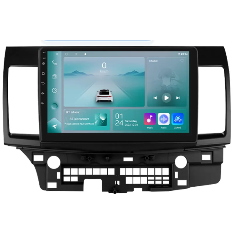 HIZPO KXMTLC101001 Autorádio 10,1“ Android pro Mitsubishi Lancer Varianta: A - Bez RockFord, Model: P101002CP (2+32GB) CHR1095_NAP