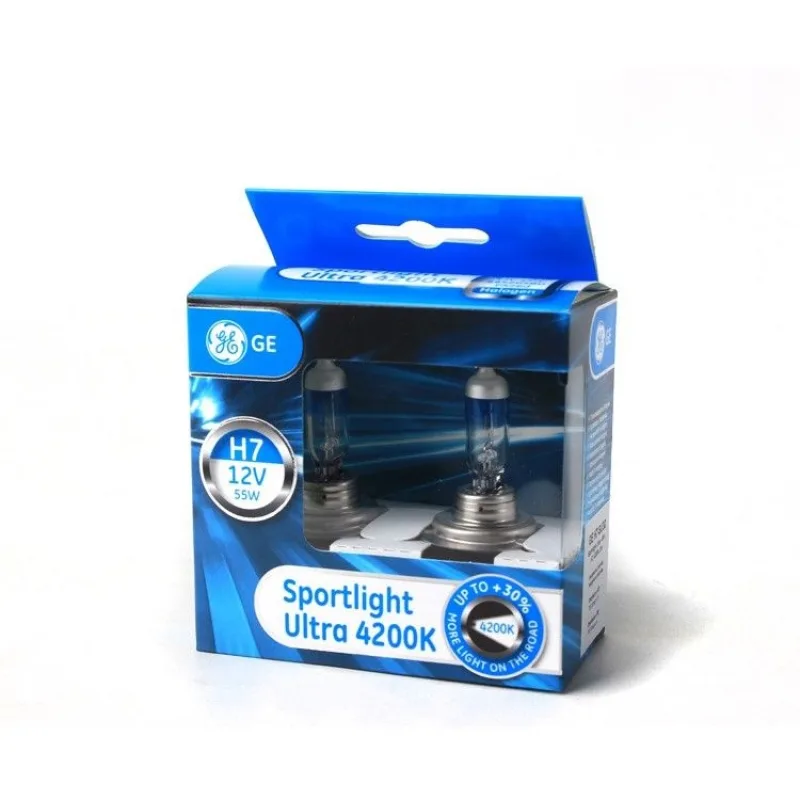 GE Halogénová žiarovka Sportlight Ultra +30%, H7, 4200K, 2ks