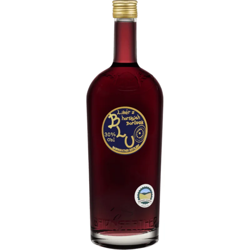 Bairnsfather Blu likér 30% 1 l (čistá fľaša)