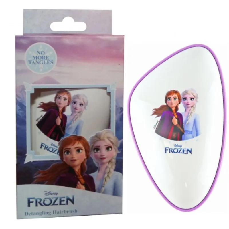 DESSATA Detangling Brush Disney Frozen II - Profesionálna rozčesávacia kefa - ružovo biela