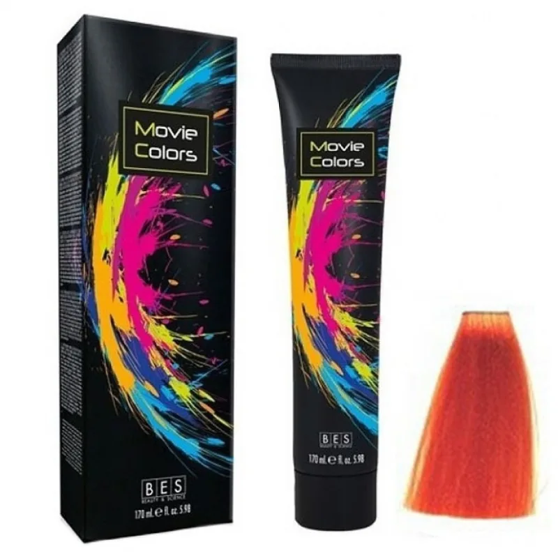 BES Movie Colors Orange - gélová farba na vlasy bez amoniaku 170ml - oranžová