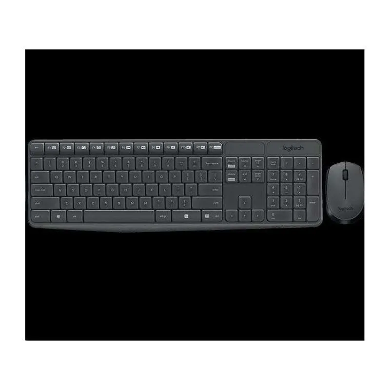 Logitech® MK235 Wireless Keyboard and Mouse - GREY - US INT'L - INTNL (920-007931)