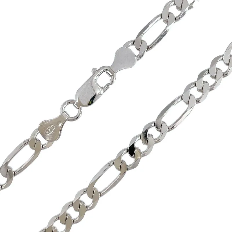 Strieborná pánska retiazka figaro dĺžka retiazky 55cm