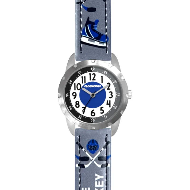 Chlapčenské hodinky Luminous grey ICE HOCKEY CLOCKODILE CWB0112