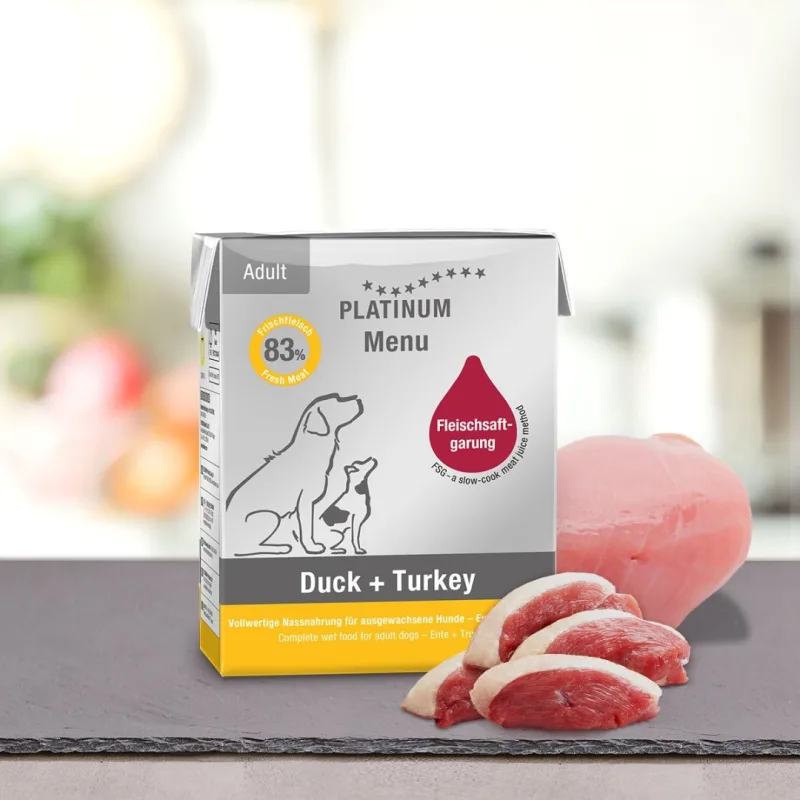 platinum natural PLATINUM Menu Duck + Turkey 12 x 375 g