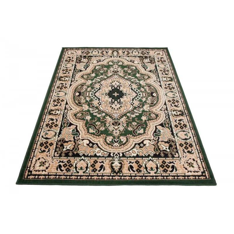 Chemex Moderný koberec Atlas - orientálny 3 - zelený Rozmer koberca: 200x200 cm