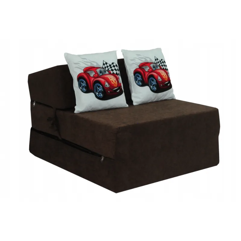 FIMEX Kreslo KIDS 70x200x15 Farba: Auto hnědá