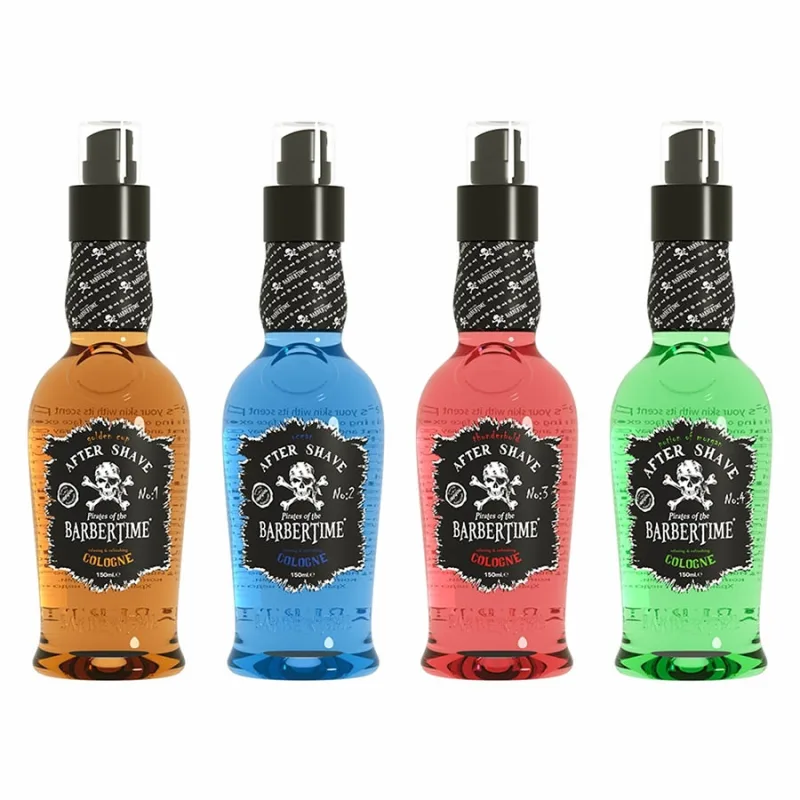 Výhodná sada vôd po holení BARBERTIME After shave colognes 4 x 150 ml