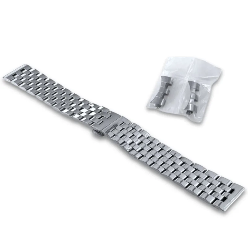 Oceľový remienok na hodinky 22 mm strieborný LAVVU LS1CS22