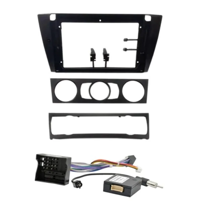 KXBMWE9091 Rámeček s napájecím kabelem pro 9" autorádio do BMW E90 CHR1631