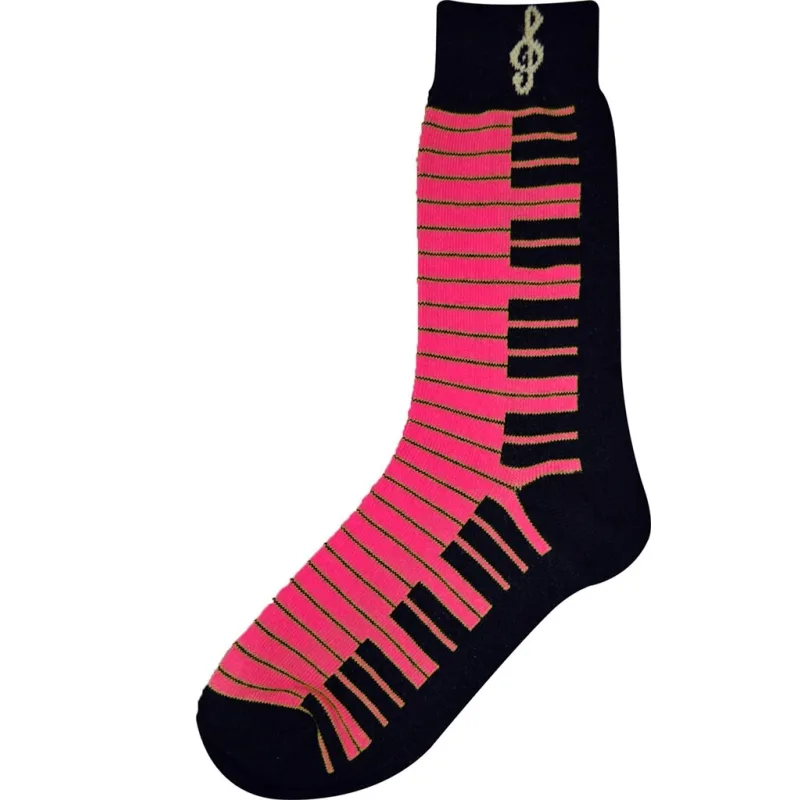 Aim Gifts Ponožky - klaviatura (růžová)