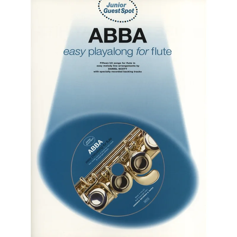 Wise Publications Junior Guest Spot: Abba - Easy Playalong (Flute) + CD