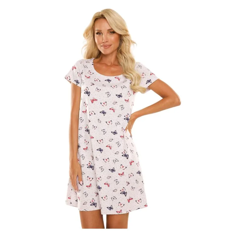 Dámska košieľka Mariposa béžová s motýlikmi S