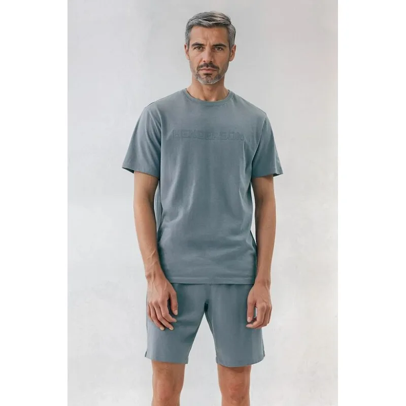 Pánske krátke pyžamo Daft modré XXL