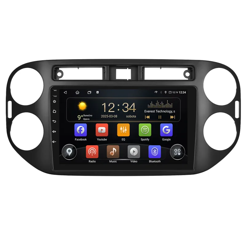 Isudar 2DIN autorádio T75-IEV131 Android, Volkswagen Tiguan I T75-UN08M/A7885