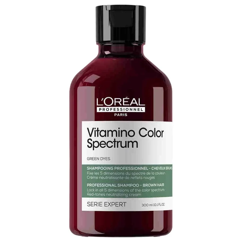 LOREAL L´ORÉAL Expert Vitamino Color Spectrum Green Shampoo 300ml - zelený šampón na neutralizáciu červených tónov