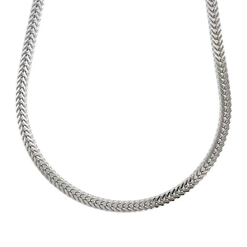 Strieborná pánska retiazka fox tail dĺžka retiazky 60cm