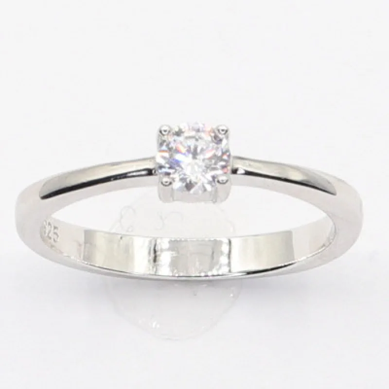 Strieborný prsteň s kameňom KA R3295, 57