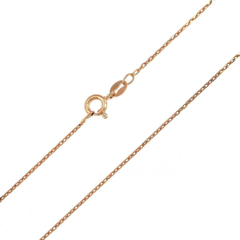 Strieborná retiazka anker ružovo pozlátená dĺžka retiazky 45cm