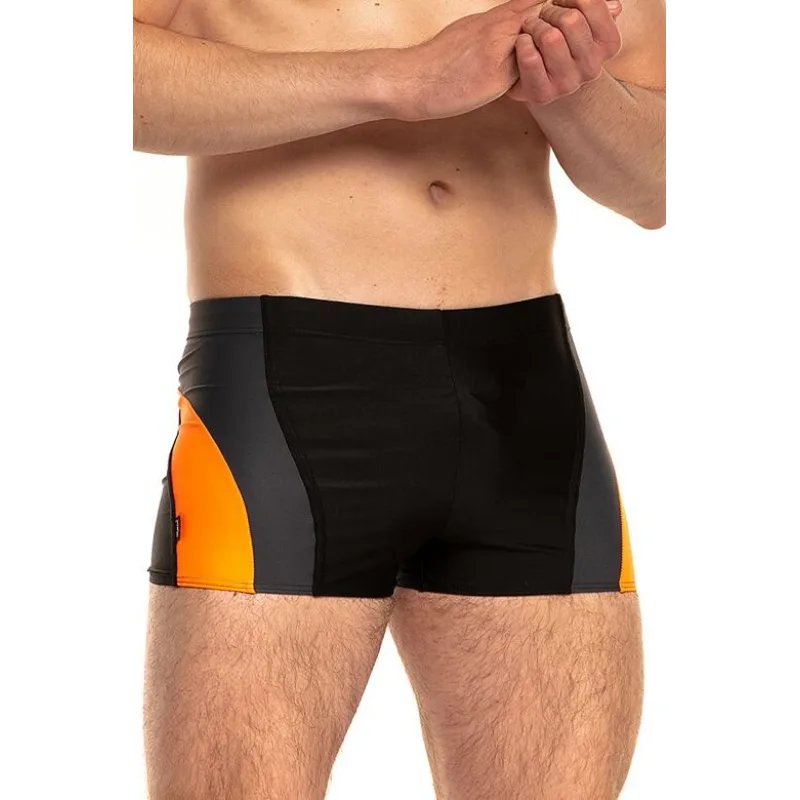 Pánske plavky Haiti 2 čierno-oranžové XXL