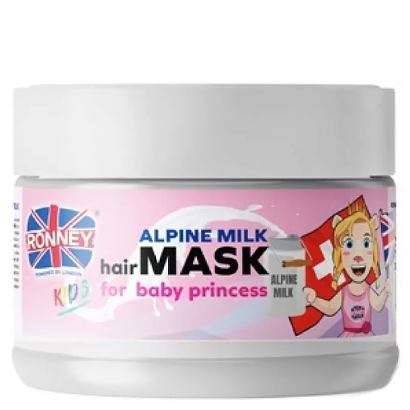 RONNEY Kids Alpine Milk Mask For Baby Princess 300ml - maska na vlasy pre deti