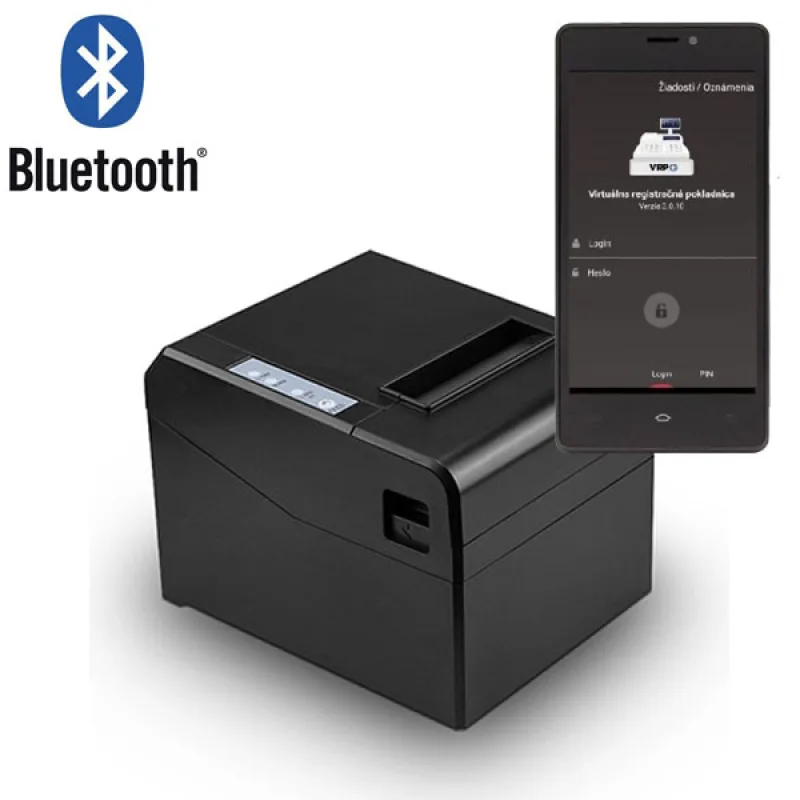 Tlačiareň ExVAN B80N USB + Bluetooth pre tlač z VRP - virtuálna registračná pokladnica