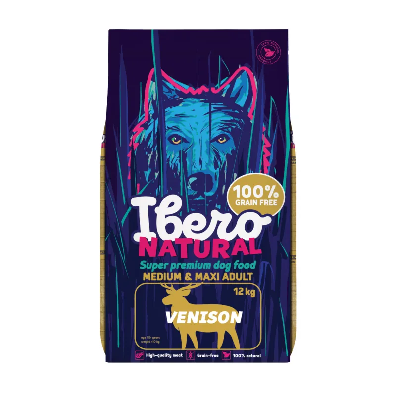 IBERO GF Ibero Grain-free Dog Medium & Maxi Adult Venison - 12kg