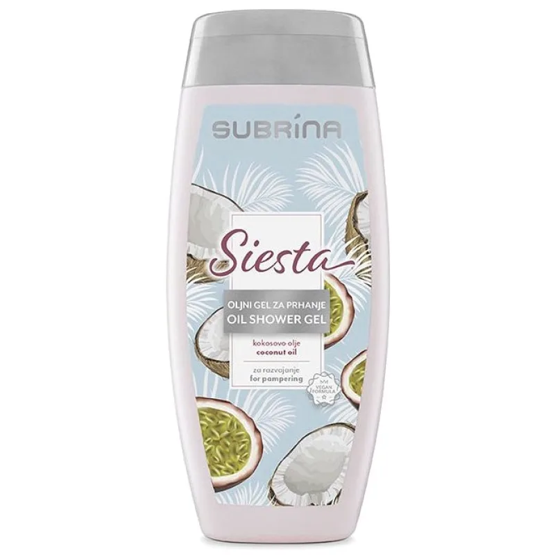 SUBRÍNA Shower Gel Siesta - sprchový gél s kokosovým olejom 250ml