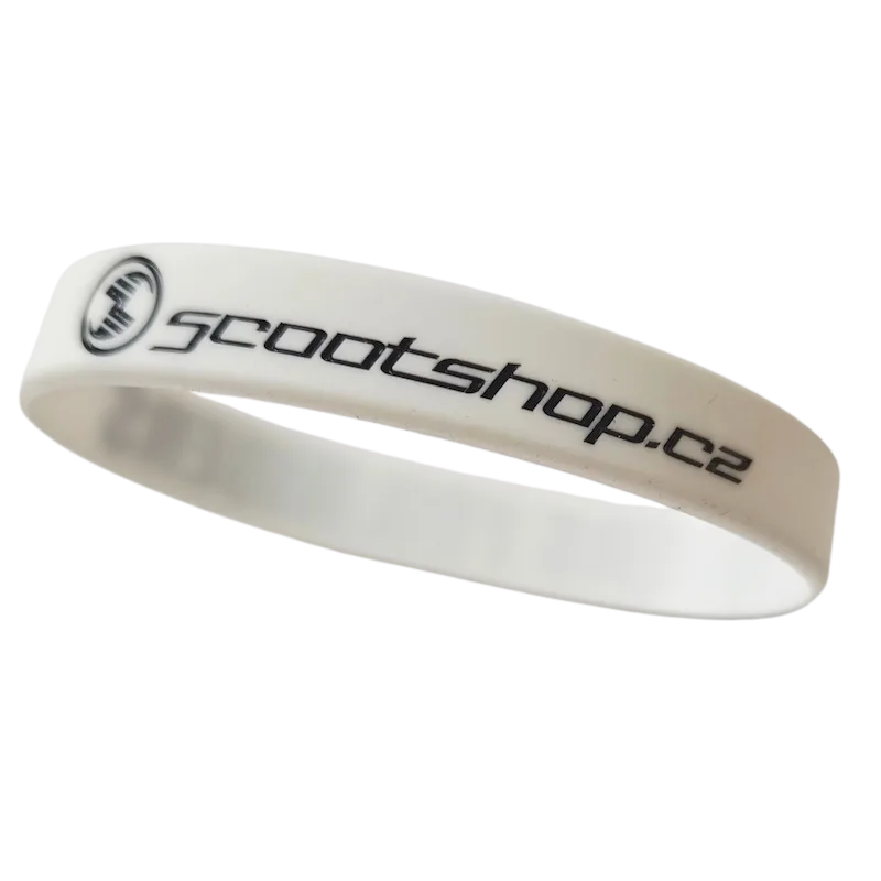 Náramek Scootshop.cz Riders for Riders bílý