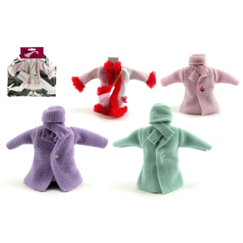 Šaty/Oblečky kabátik na bábiky asst na karte 21x30cm