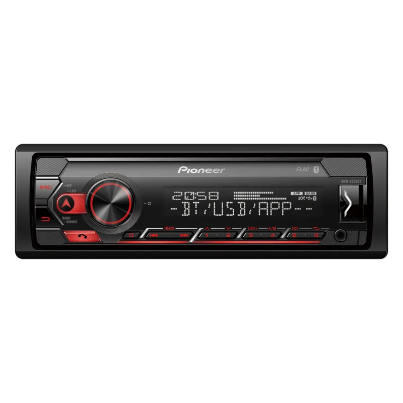 Pioneer MVH-S320BT autorádio s USB a Bluetooth červené MVH-S320BT