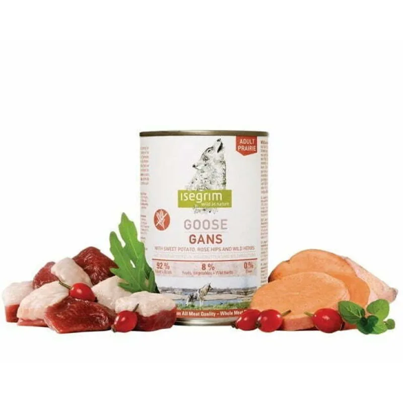 ISEGRIM Adult Hus s batátmi, šípkami a bylinkami 6x 800 g