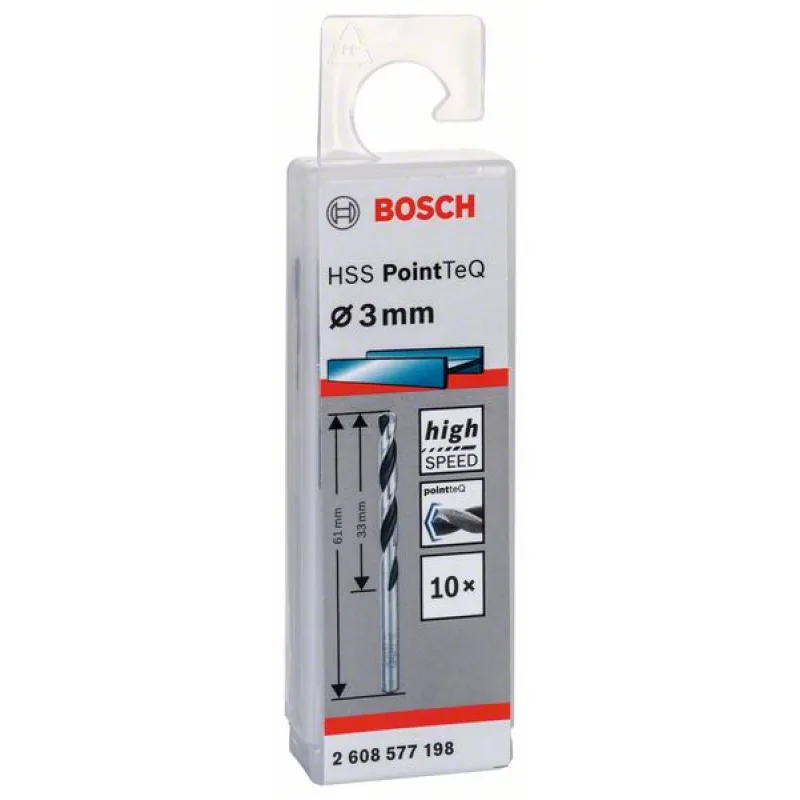 BOSCH HSS PointTeQ 3,0 mm 10ks