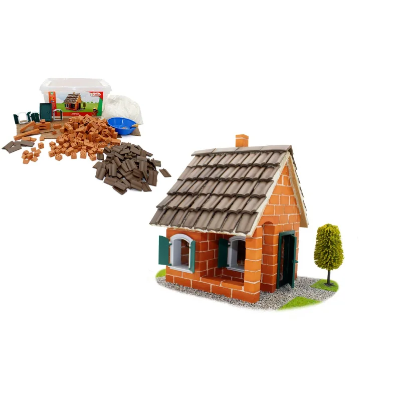 Směr Stavebnice Teifoc Letní dům 320ks v plastovém boxu 33x24x16cm v krabici