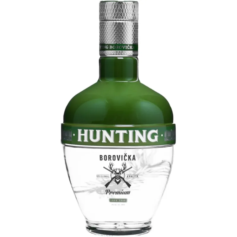 Hunting Borovička 40% 0,5 l (čistá fľaša)