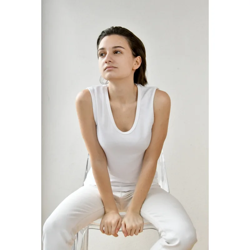 Dámsky funkčný top TERMOintima s prírodným vláknom - S, hnedá svetlá