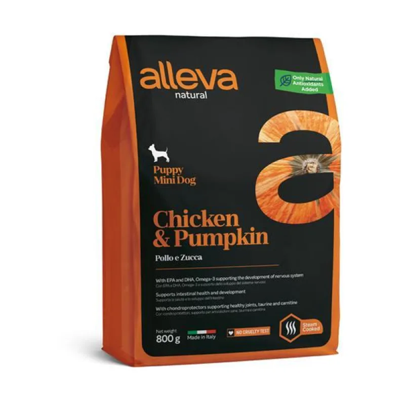 Alleva NATURAL dog puppy mini chicken & pumpkin 2 kg