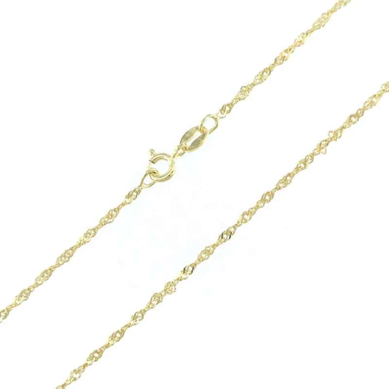 Strieborná pozlátená retiazka lambáda dĺžka retiazky 42cm