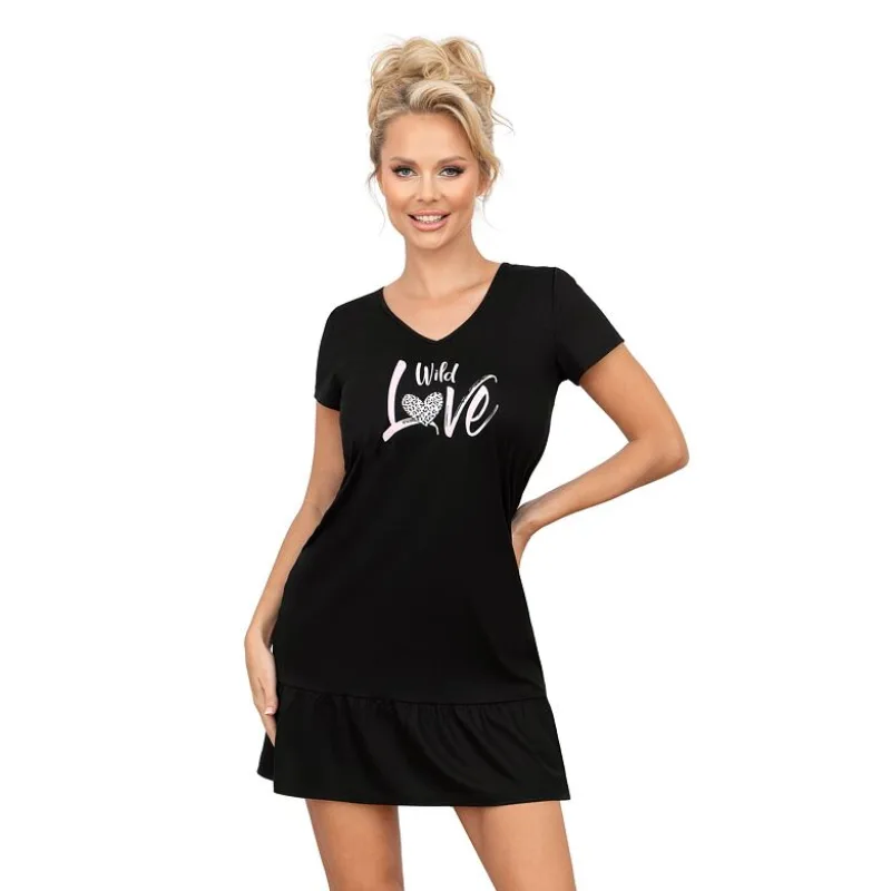 Bavlnená košieľka Pantera čierna S