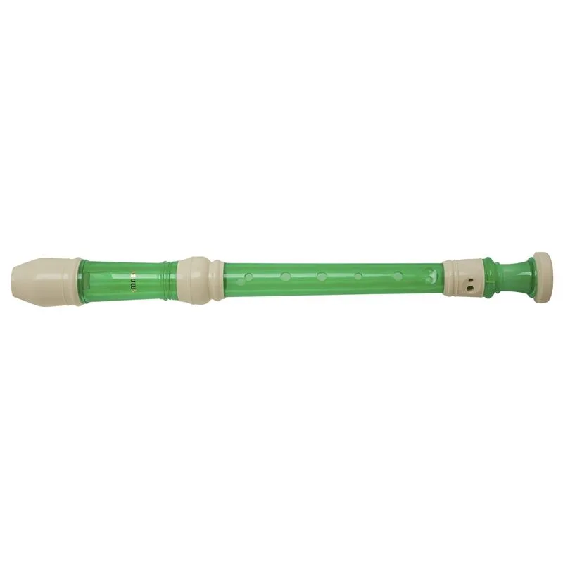 Sopránová zobcová flétna SMART WRS-228BM(GR) průhledná zelená / slonová kost