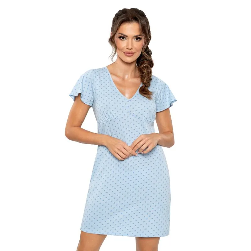 Bavlnená košieľka Sky modrá s bodkami S