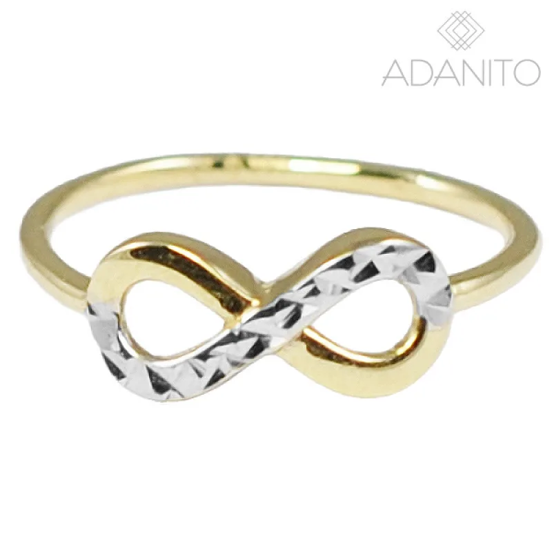 Zlatý prsteň nekonečno z kombinovaného zlata ADANITO BRR1275GS