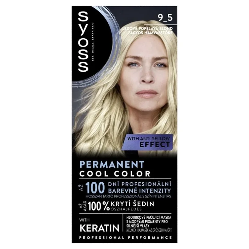 SYOSS Professional Permanentná farba na vlasy - Ľadovo perleťovo plavý 9-5