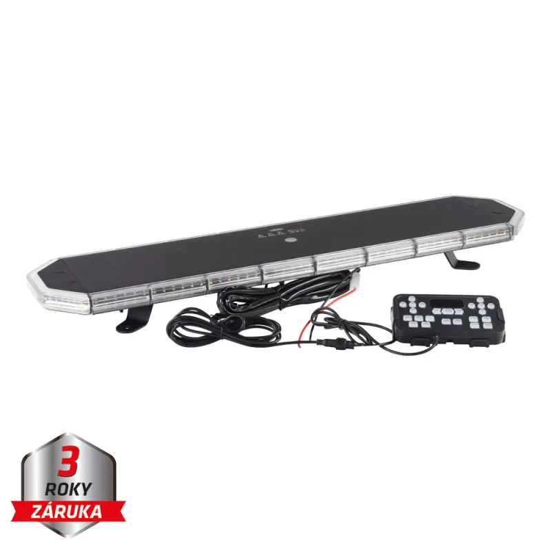 LED rampa 760mm, oranžová+bílá, 12-30V, ECE R65 sre9-760AW