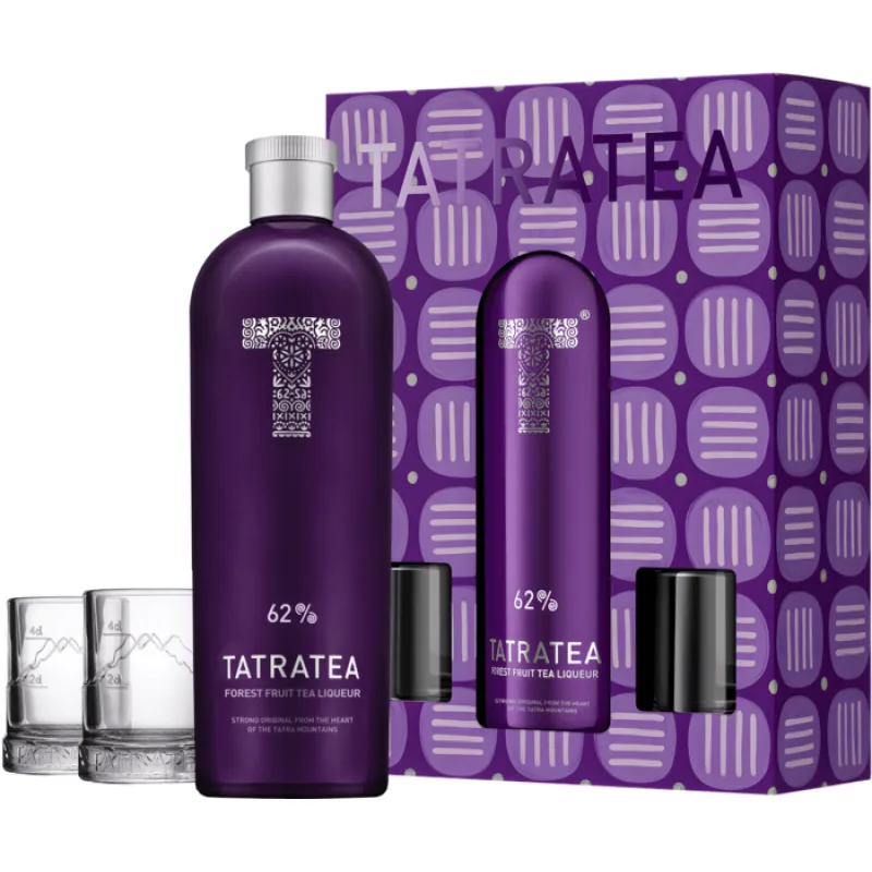 Tatratea Forest Fruit 62 % 0,7 l (darčekové balenie 2 poháre)