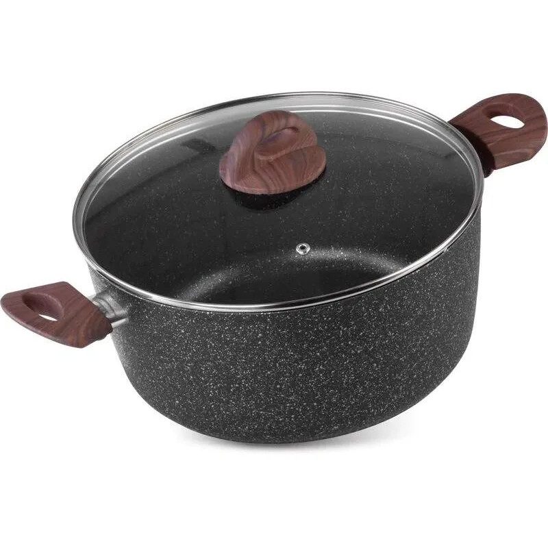 Hrniec MagicHome, 28cm, 5,9 lit., s pokrievkou, Black Marble Line