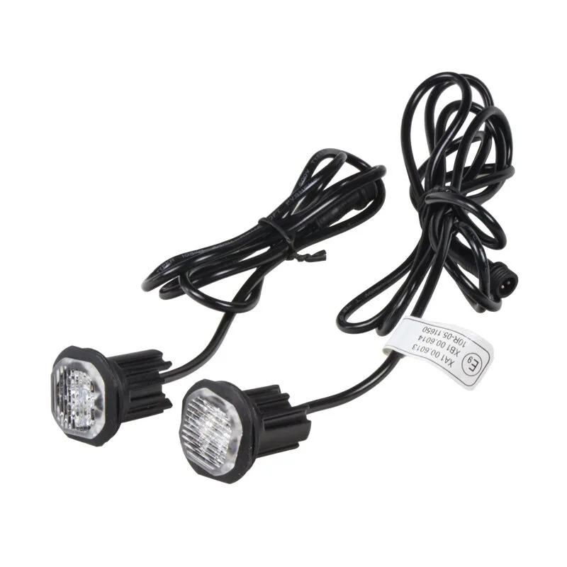 x 2x PROFI výstražné LED světlo vnější červené, 12-24V, ECE R10 kf312red