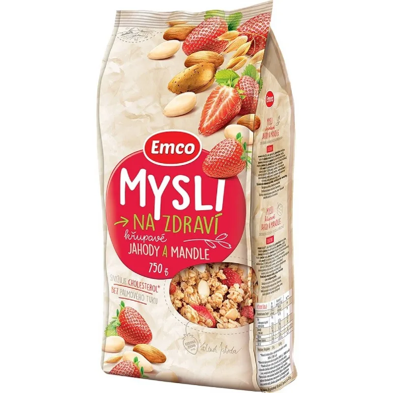 EMCO Mysli chrumkavé jahoda a mandle 750 g